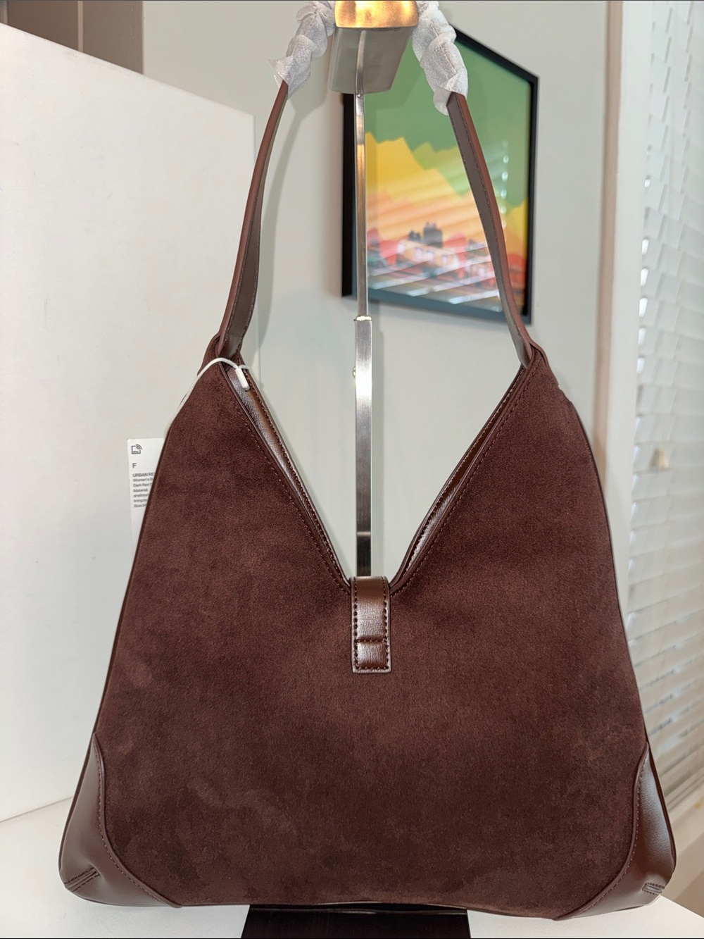 Urban Revivo Shoulder Hobo Bag Piston Clasp - Picture 2 of 7